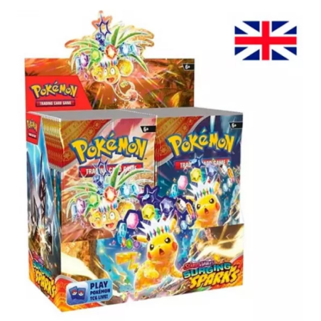 Pokemon Jcc Scarlet & Violet Surging Sparks Caja de Sobres (Inglés)
