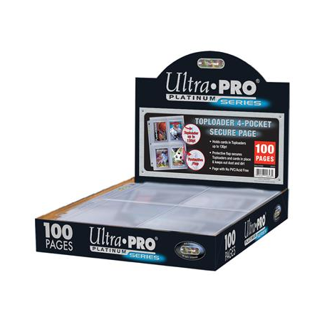 Hoja Carpesano Ultra Pro Toploader 4B Transparente (Unitario)
