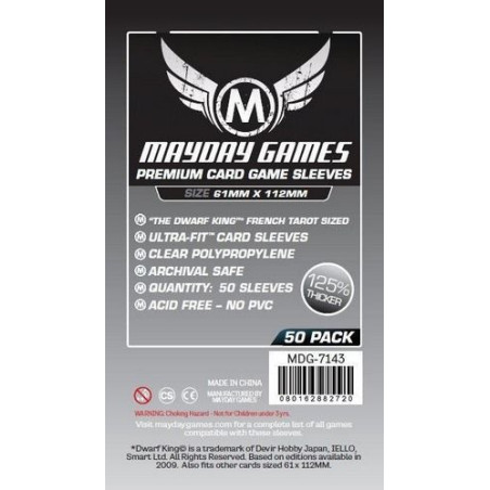 Fundas Mayday Magnum French Tarot Premium 61X112 Mm 50 Unidades