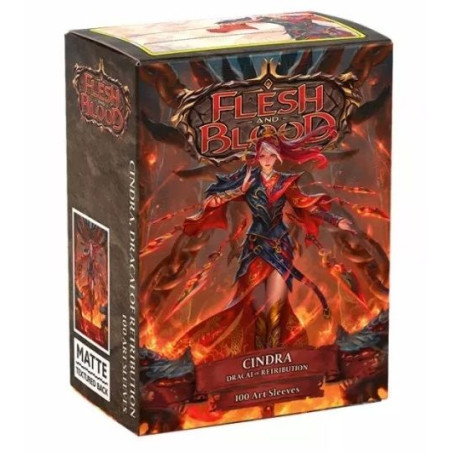 Fundas Dragon Shield Flesh & Blood Cindra, Dracai of Retribution 100 Unidades