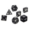 Dados Q Workshop Classic RPG Black / White Dice Set