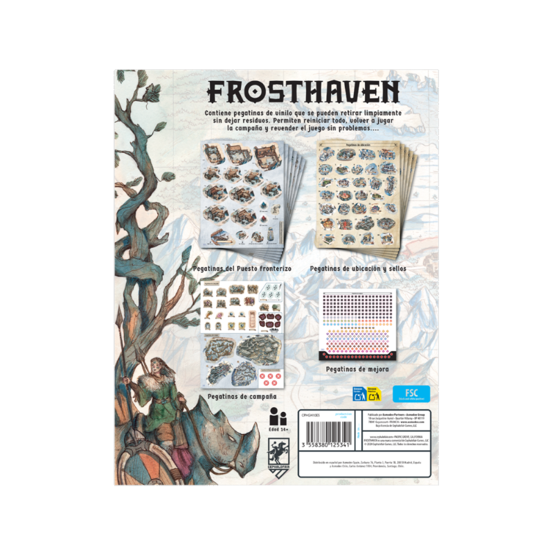 Frosthaven Pegatinas Reutilizables  | Juegos de Mesa | Gameria