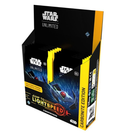 Star Wars Unlimited Jump to Lightspeed Carbonite Edition Caja de Sobres (Inglés)