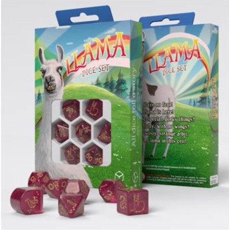 Dados Q Workshop Llama Dice Set Puffy