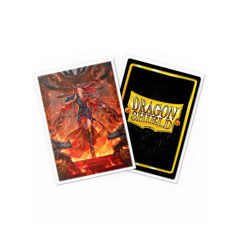 Fundas Dragon Shield Flesh & Blood Cindra, Dracai of Retribution 100 Unidades | Accesorios | Gameria