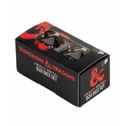 Dados Ultra Pro D20 Dice Set Heavy Metal Red anb Black 2 Unidades  | Accesorios | Gameria