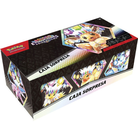 Pokemon Jcc Scarlet & Violet Evoluciones Prismáticas Eevee Caja Sorpresa