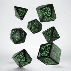 Q Workshop Dados Call Of Cthulhu Black and Green | Accesorios | Gameria