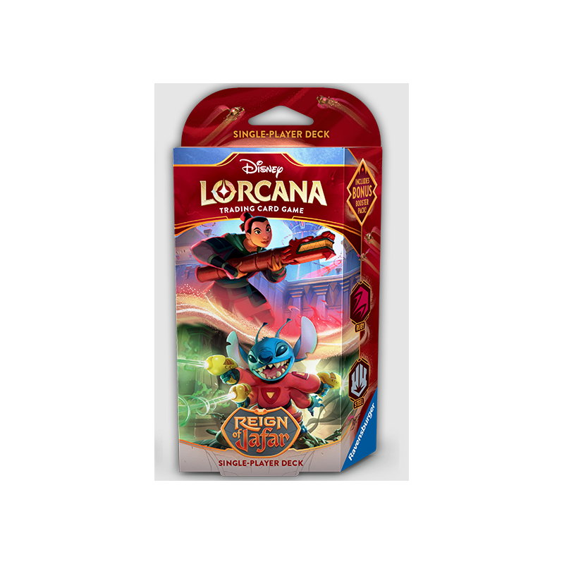 Lorcana Reign of Jafar Starter Deck Ruby/Steel (Inglés) | Juegos de Cartas | Gameria