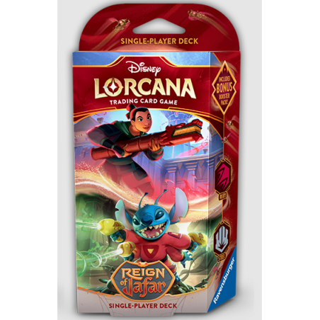 Lorcana Reign of Jafar Starter Deck Ruby/Steel (Inglés)