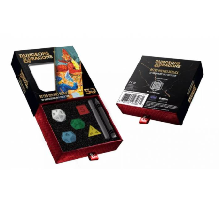 Pack de Dados D&D 50th Anniversary Retro Holmes Replica