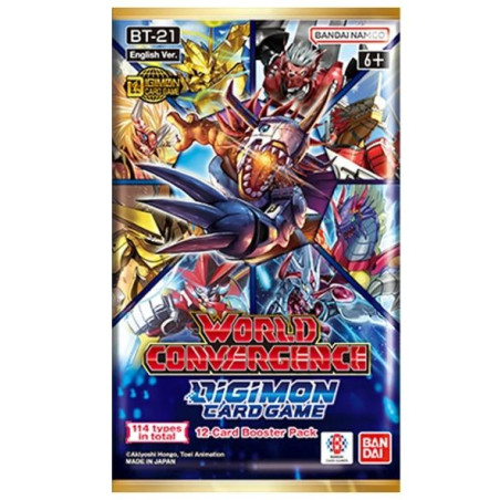 Digimon Card Game World Convergence BT21 Sobre