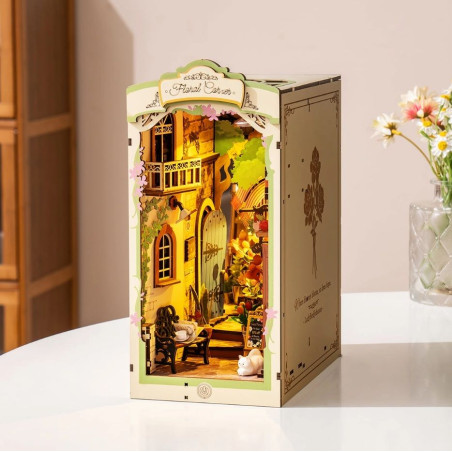 Maqueta Sujeta Libros Floral Corner