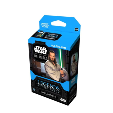 Star Wars Unlimited Legends of the Force Mazo Qui-Gon Jinn (Inglés)