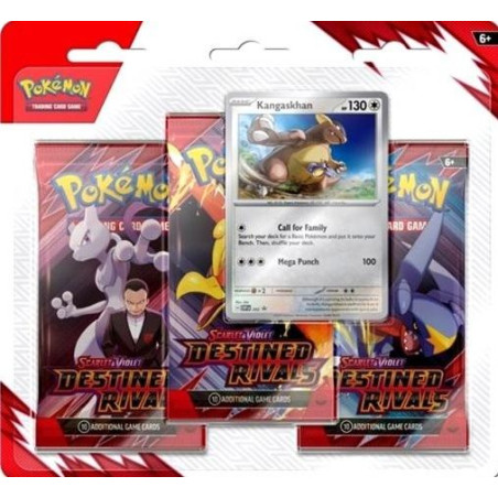 Pokémon Jcc SV10 Destined Rivals 3 Pack Blister (Inglés)