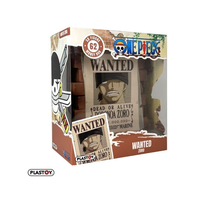 Hucha One Piece Zoro Wanted | Figuras y Merchandising | Gameria