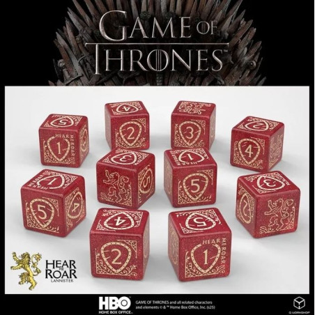 Dados Q Workshop Juego de Tronos Lannister D6