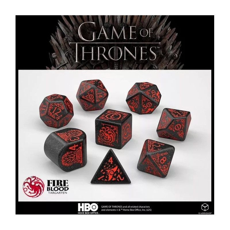 Dados Q Workshop Juego de Tronos Targaryen | Accesorios | Gameria