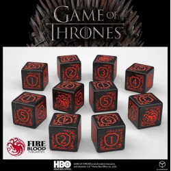 Dados Q Workshop Juego de Tronos Targaryen D6. | Accesorios | Gameria