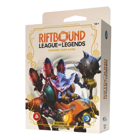 Riftbound League of Legends TCG Spiritforged Champion Deck Rumble (inglés)