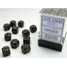 Dados Chessex Opaque 12mm D6 (36 Unidades) Pips Black Gold | Accessorios | Gameria