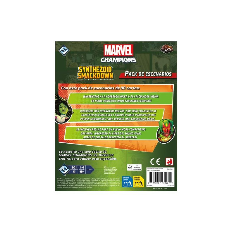 Marvel Champions Synthezoid Smackdown Pack de Escenario | Juegos de Cartas | Gameria