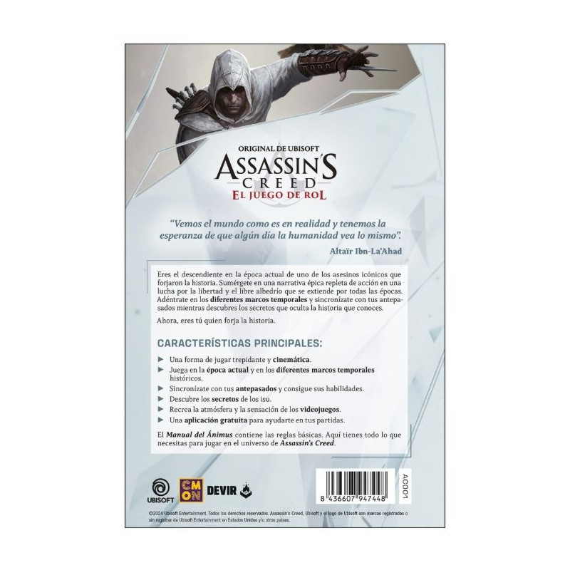 Assassin's Creed El Juego de Rol Manual del Ánimus | Rol | Gameria
