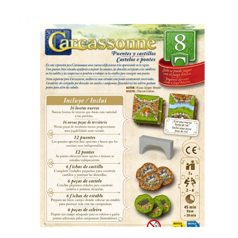 Carcassonne Torneos Y Blasones | Juegos de Mesa | Gameria
