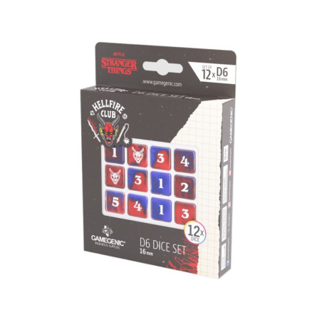 Stranger Things Hellfire Club D6 Dice Set 16mm