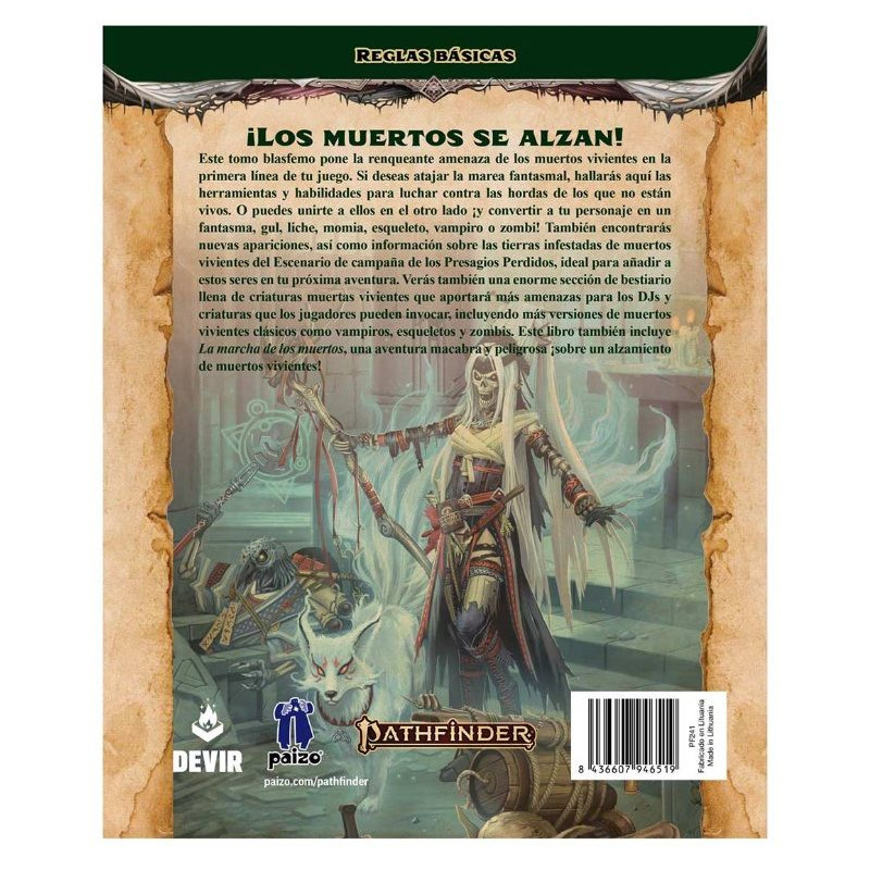 Pathfinder 2a Edición El Libro de los Muertos | Rol | Gameria