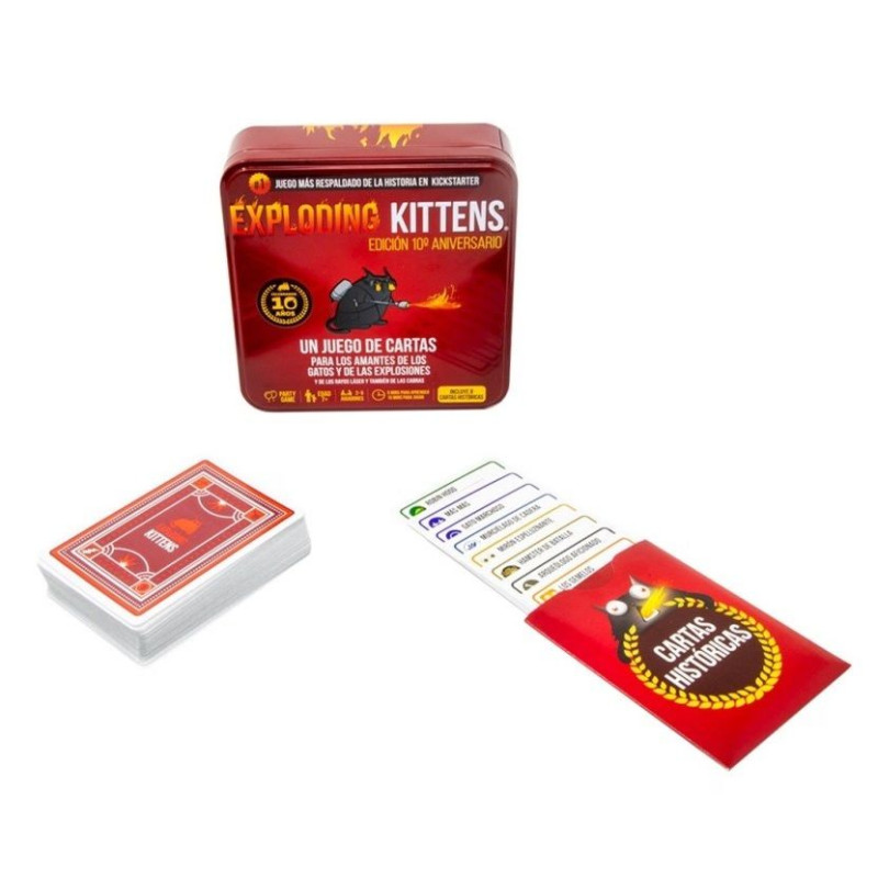 Exploding Kittens Edicion 10 Aniversario | Juegos de Mesa | Gameria