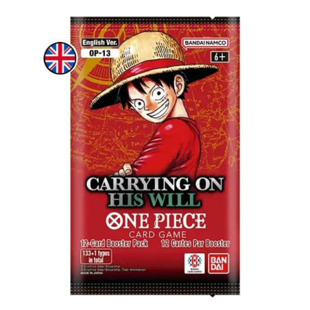 One Piece Card Game Carrying On His Will OP-13 Sobre (Inglés)