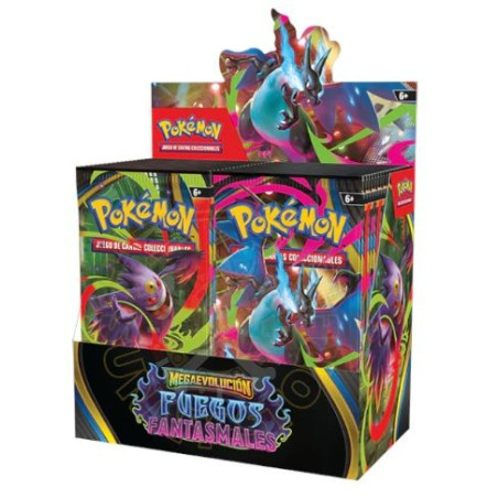 Pokémon Jcc Megaevolución Fuegos Fantasmanles Caja de Sobres