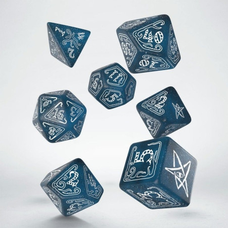 La Llamada De Cthulhu 7a Edición Set de Dados Abyssal White