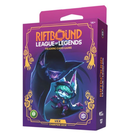 Riftbound League of Legends TCG Unleashed Champion Deck Vex (inglés)