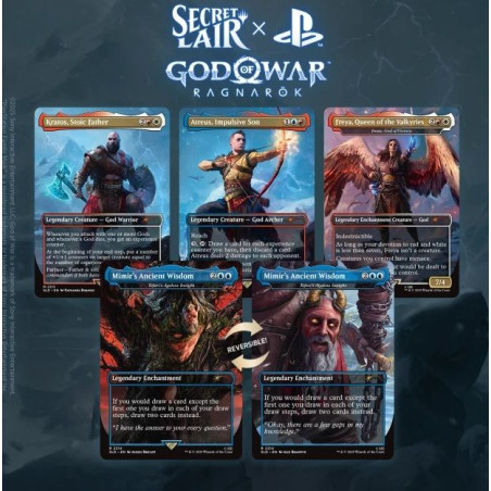 Mtg Secret Lair Playstation God Of War Norse Non Foil (Inglés)