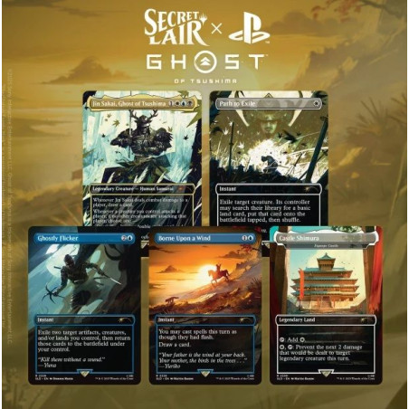 Mtg Secret Lair Playstation Ghost Of Tsushima Non Foil (Inglés)