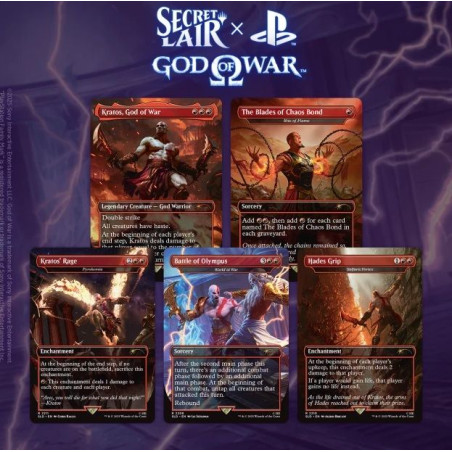 Mtg Secret Lair Playstation God Of War Greek Non Foil (Inglés)
