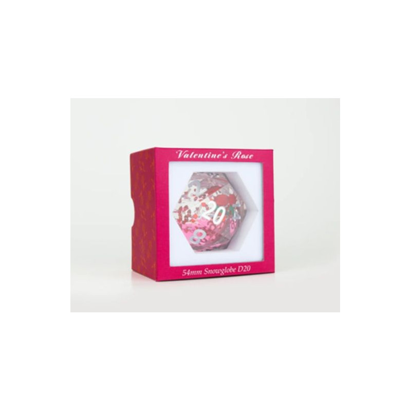 Dados Sirius Dice Valentine Rose 54mm snowglobe D20 | Accesorios | Gameria