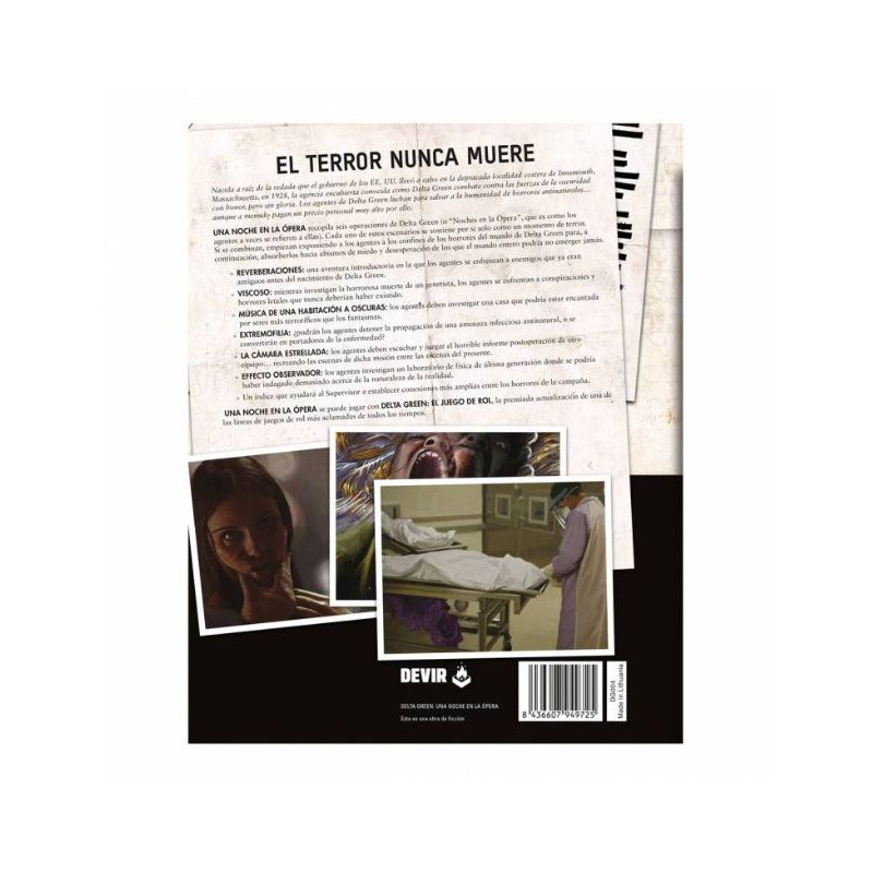 Delta Green Una Noche en la Opera | Rol | Gameria