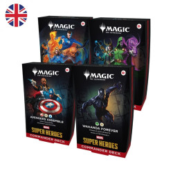 Mtg Marvel Super Heroes Commander Pack 4 Mazos (Inglés) | Juegos de Cartas | Gameria