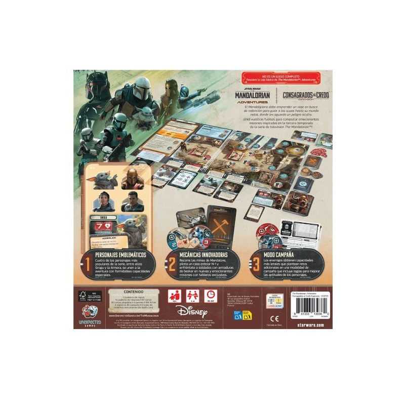 The Mandalorian Adventures Consagrados al Credo | Juegos de Mesa | Gameria