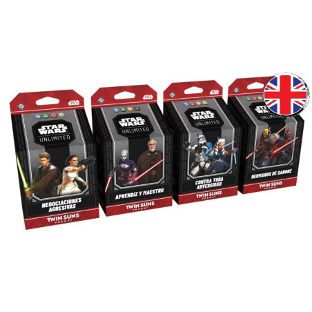Star Wars Unlimited Twin Suns 2026 Pack de 4 Mazos (Inglés)