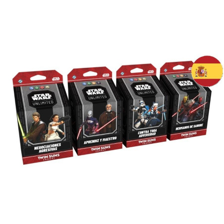 Star Wars Unlimited Twin Suns 2026 Pack de 4 Mazos