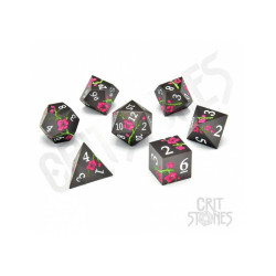 CritStones Metal Pack de Dados Nighttime Blossom (7) | Accesorios | Gameria