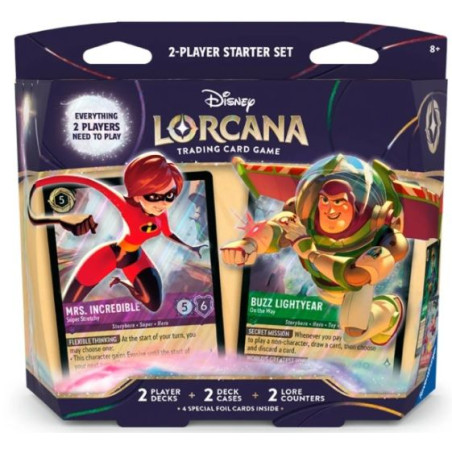 Lorcana  Wilds Unknown Set de Inicio para 2 Jugadores (Inglés)