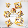 Dados Q Workshop The Lord of the Rings: Ring-bearers – Full Art Dice Set - Whitefire Radiance | Accesorios | Gameria