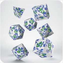 Dados Full Art Porcelain Dice Set  | Accesorios | Gameria
