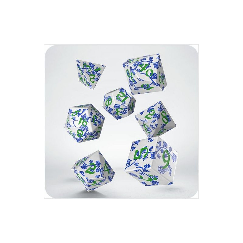 Dados Full Art Porcelain Dice Set  | Accesorios | Gameria