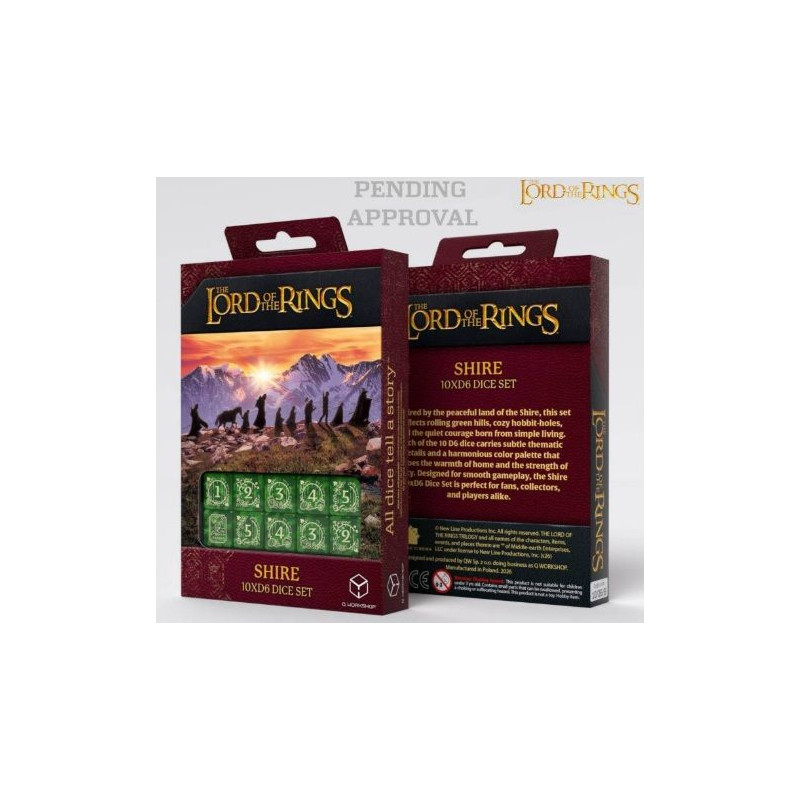 Set de Dados The Lord of the Rings 10xD6 Q-Workshop | Accesorios | Gameria